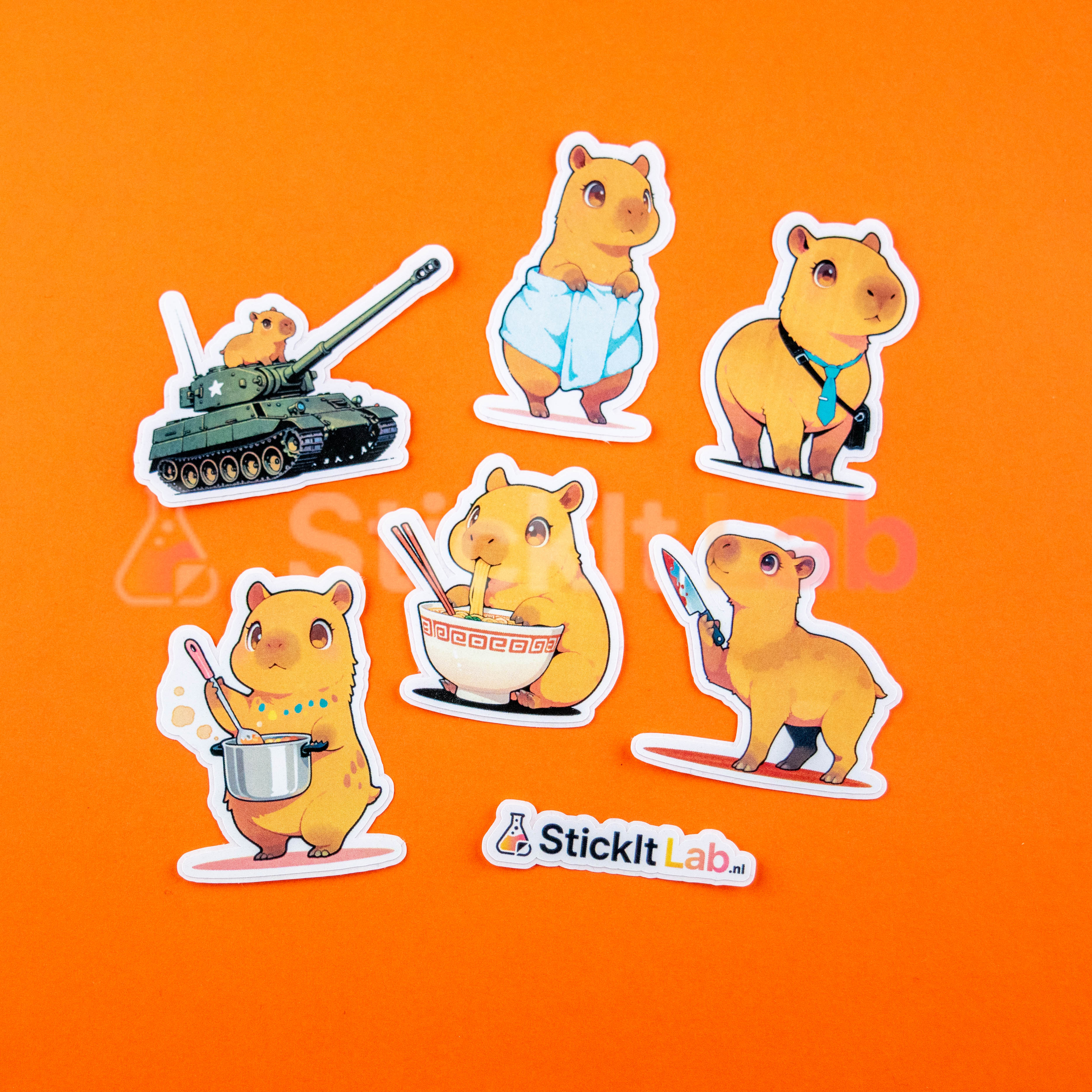Kawaii Capybara Sticker Set Vol. 2