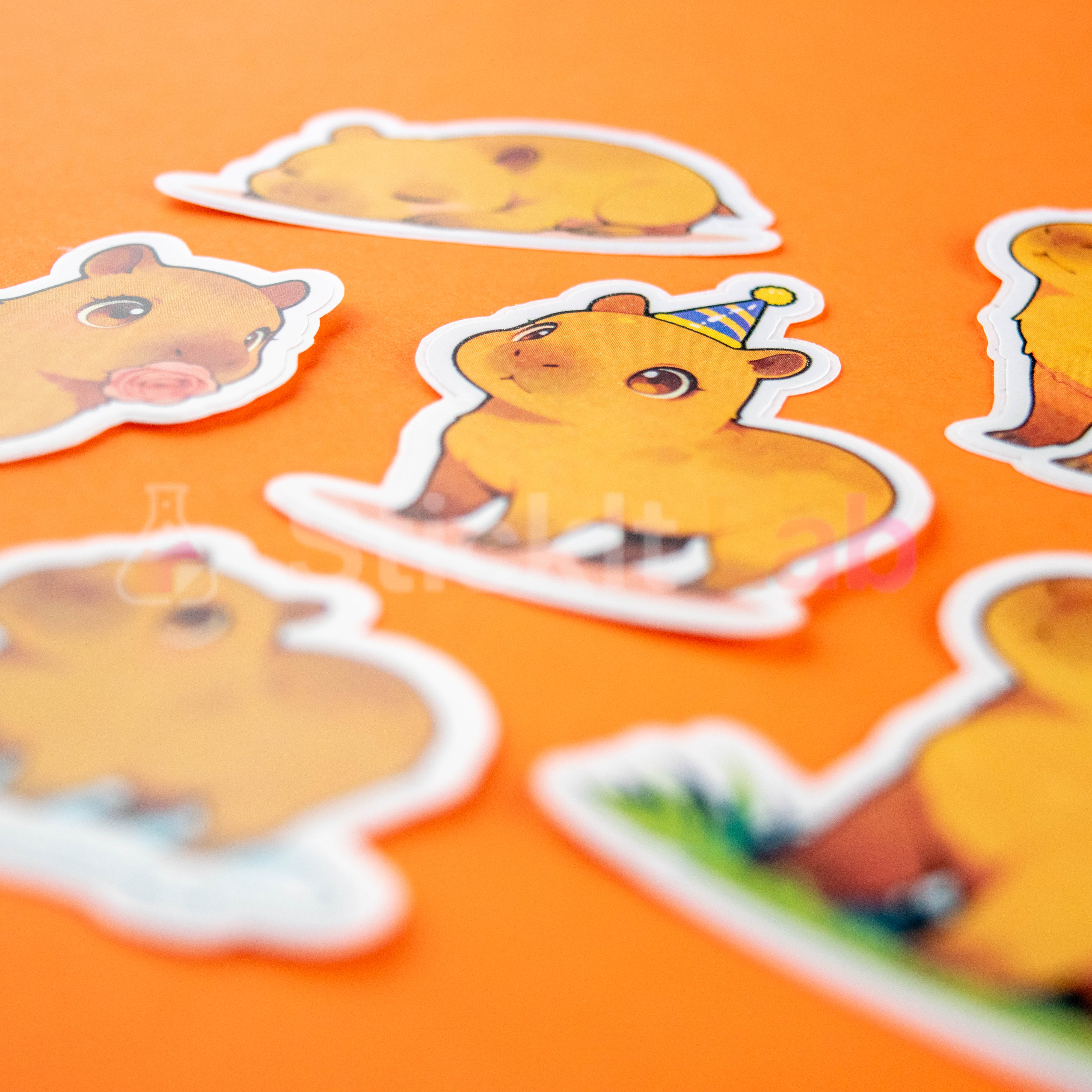 Kawaii Capybara Sticker Set - Photo 3