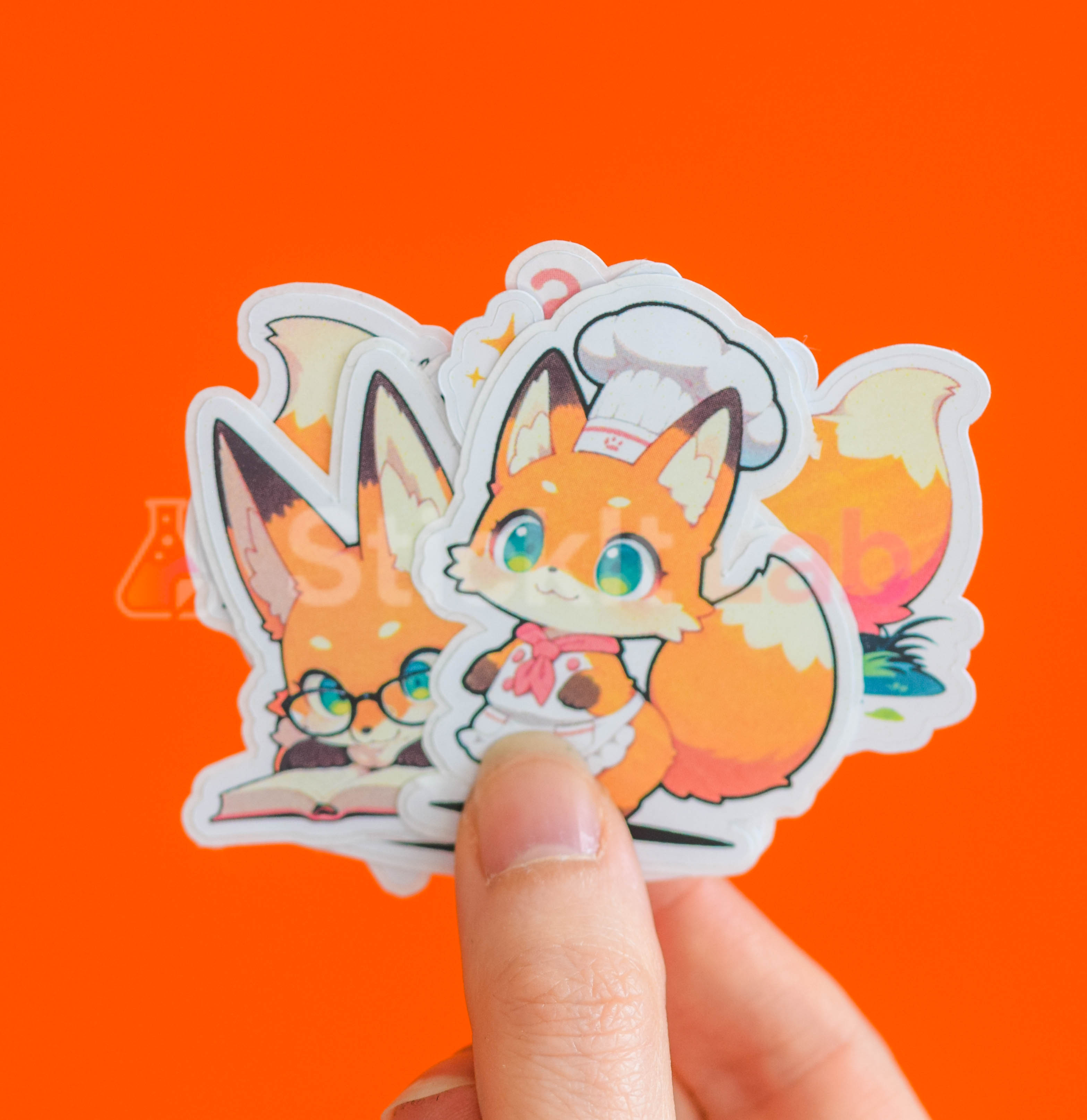 Kawaii Fox Sticker Set - Photo 2