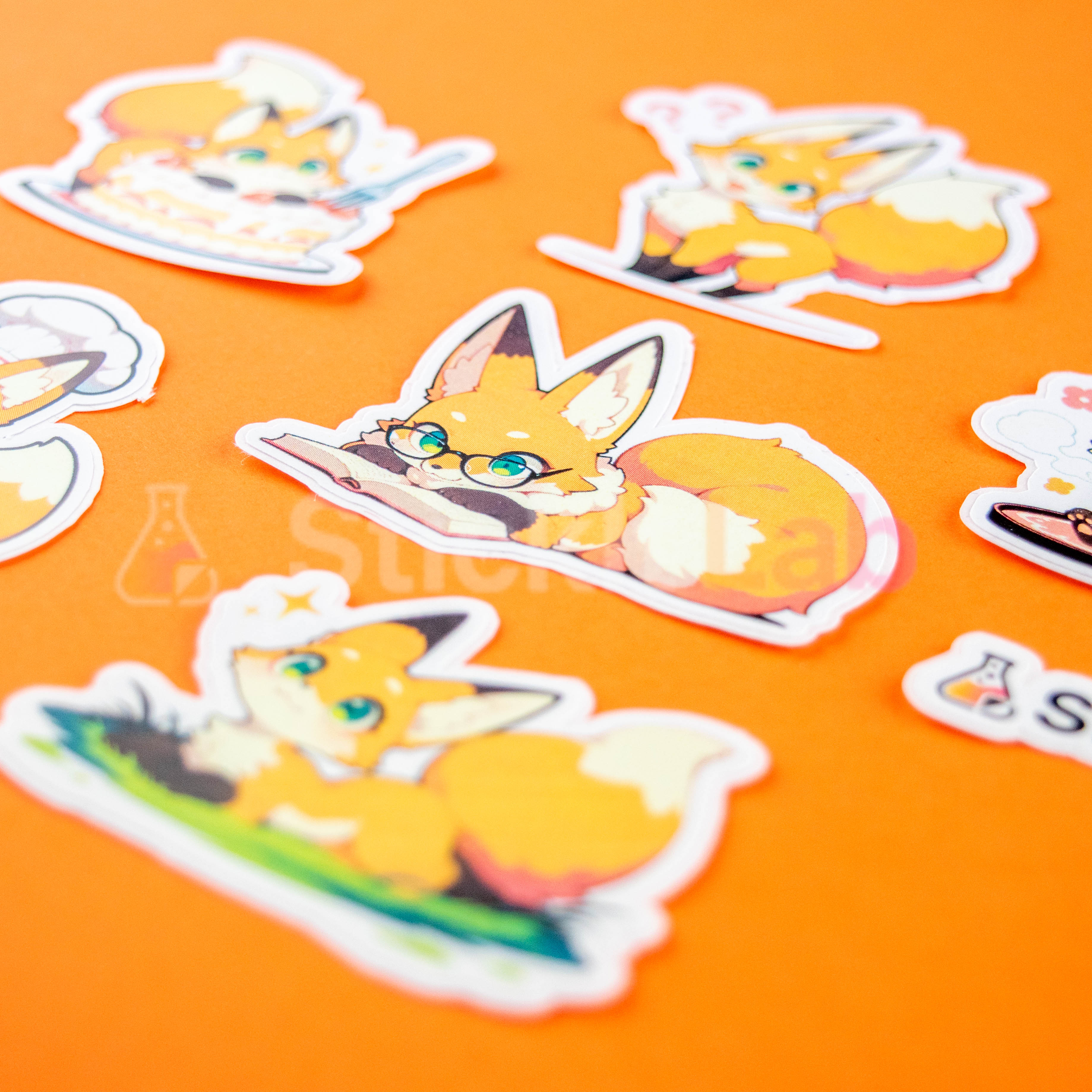 Kawaii Fox Sticker Set - Photo 3