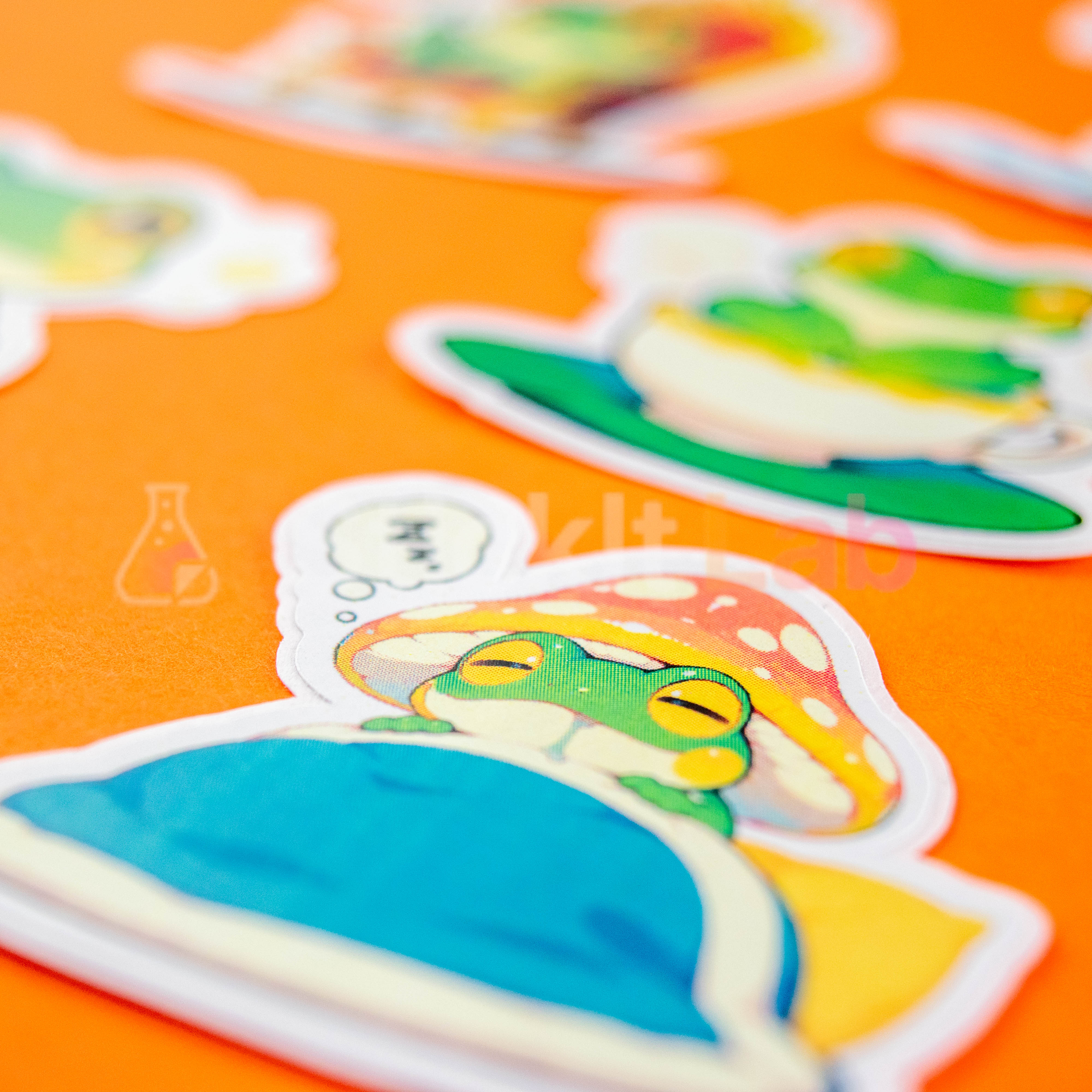 Kawaii Frog Sticker Set - Photo 3