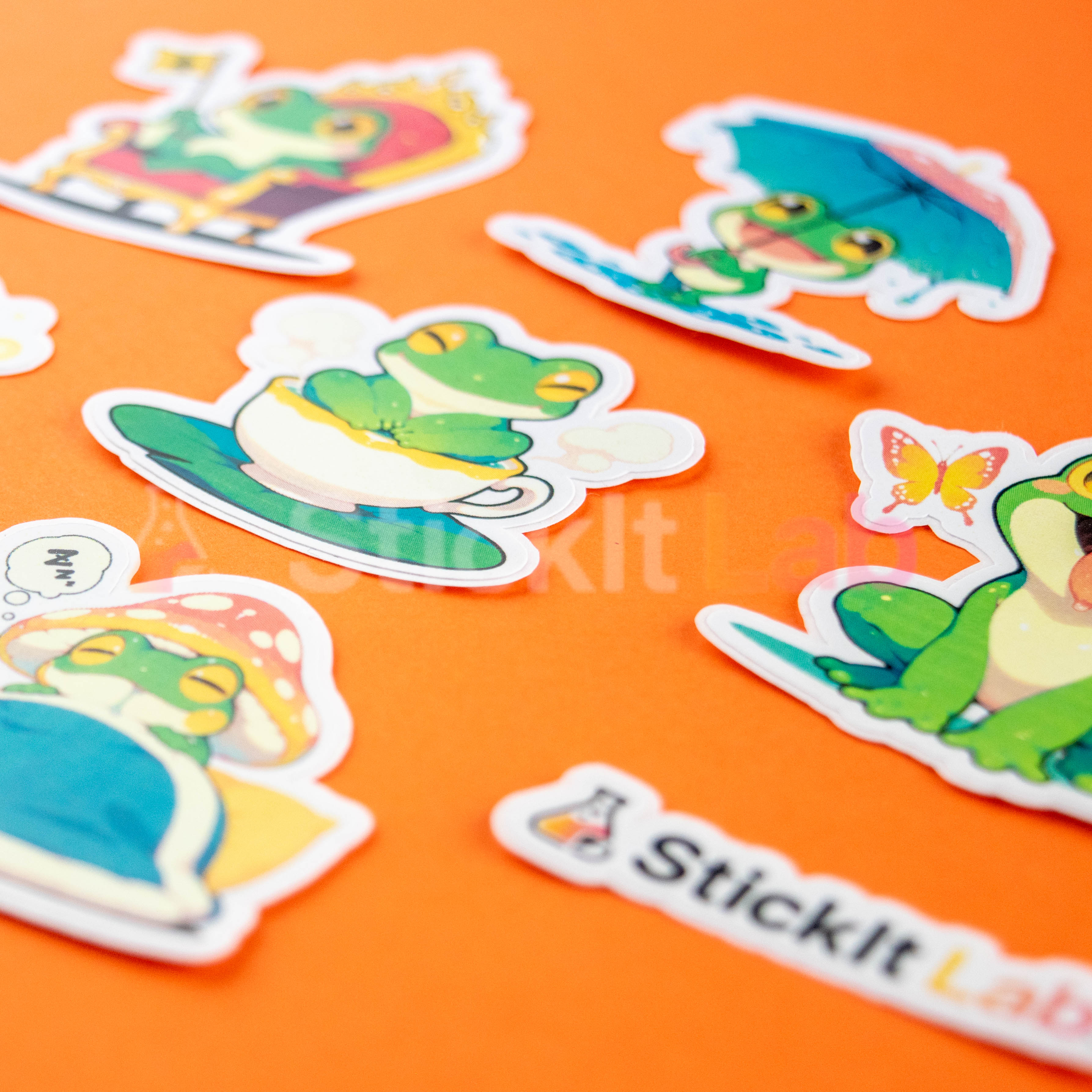 Kawaii Frog Sticker Set - Photo 4