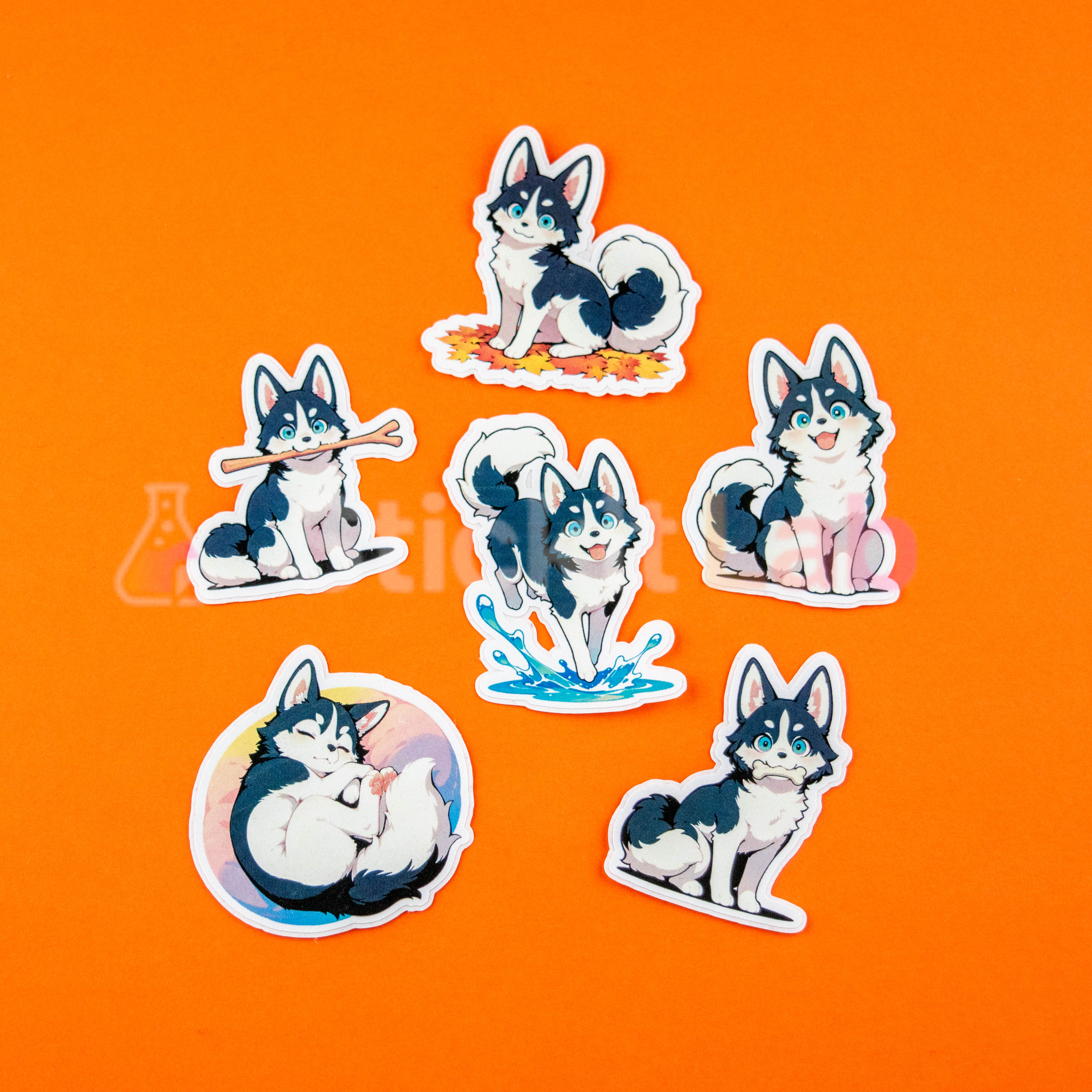 Kawaii Husky Sticker Set Vol. 2