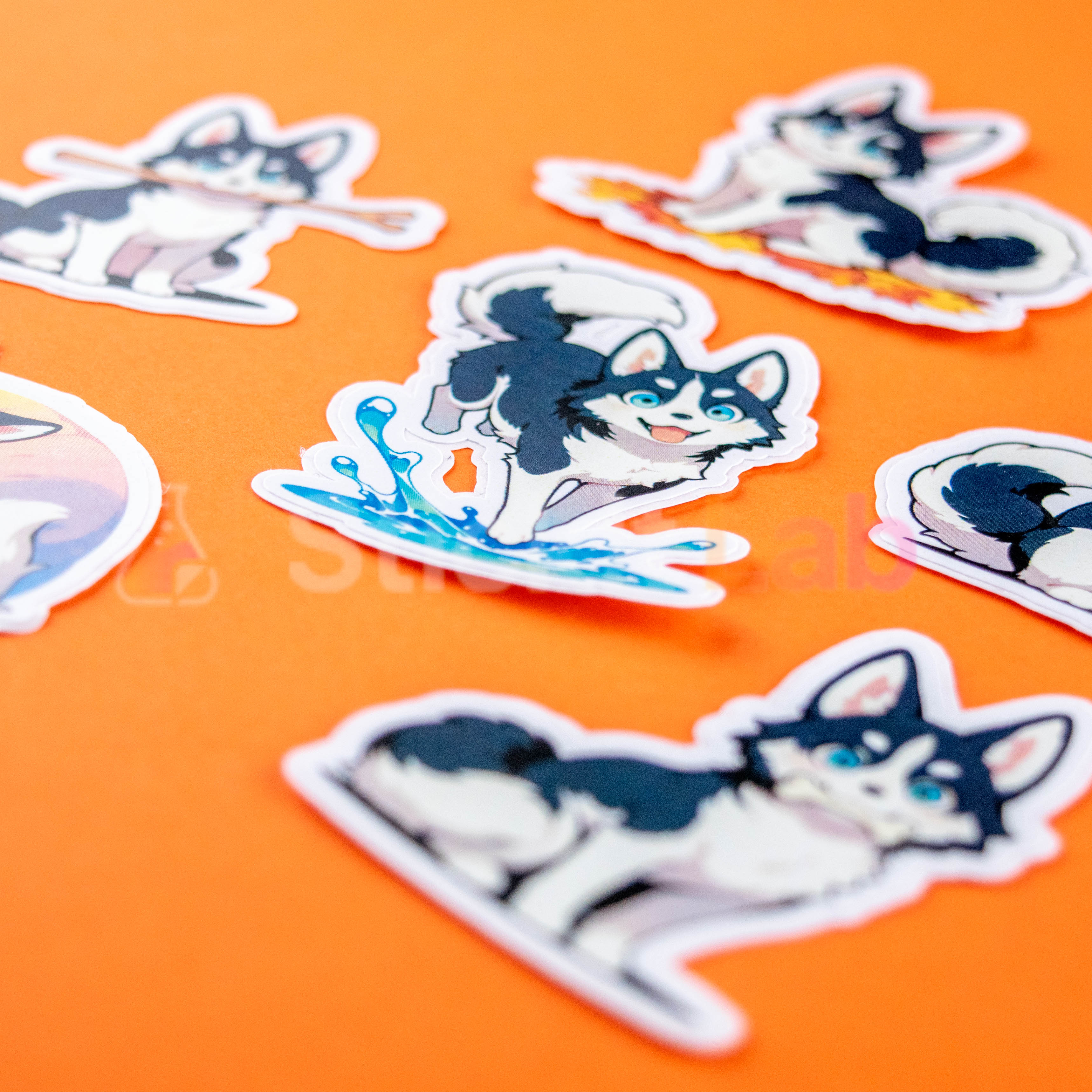 Kawaii Husky Sticker Set Vol. 2 - Photo 3