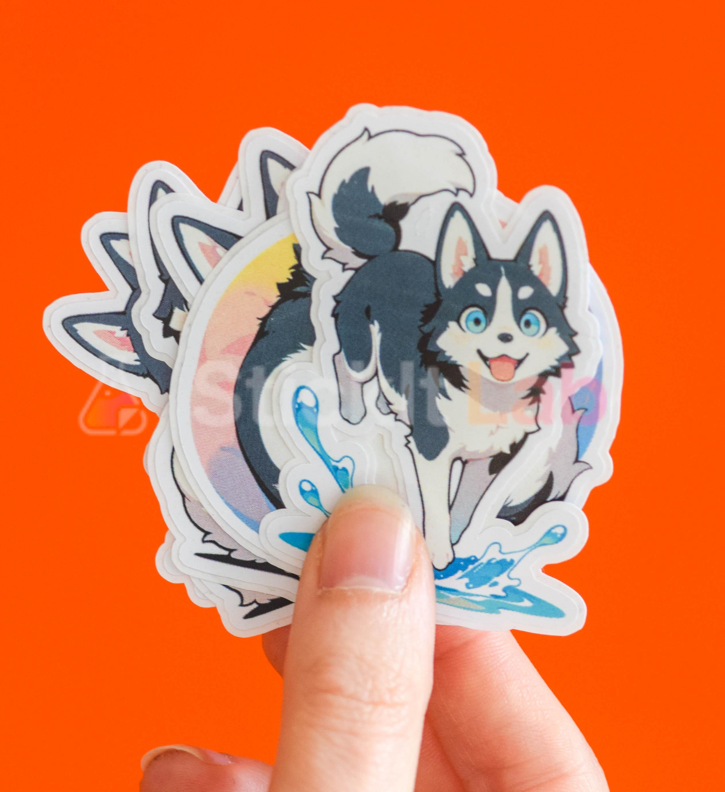 Kawaii Husky Sticker Set - Photo 2