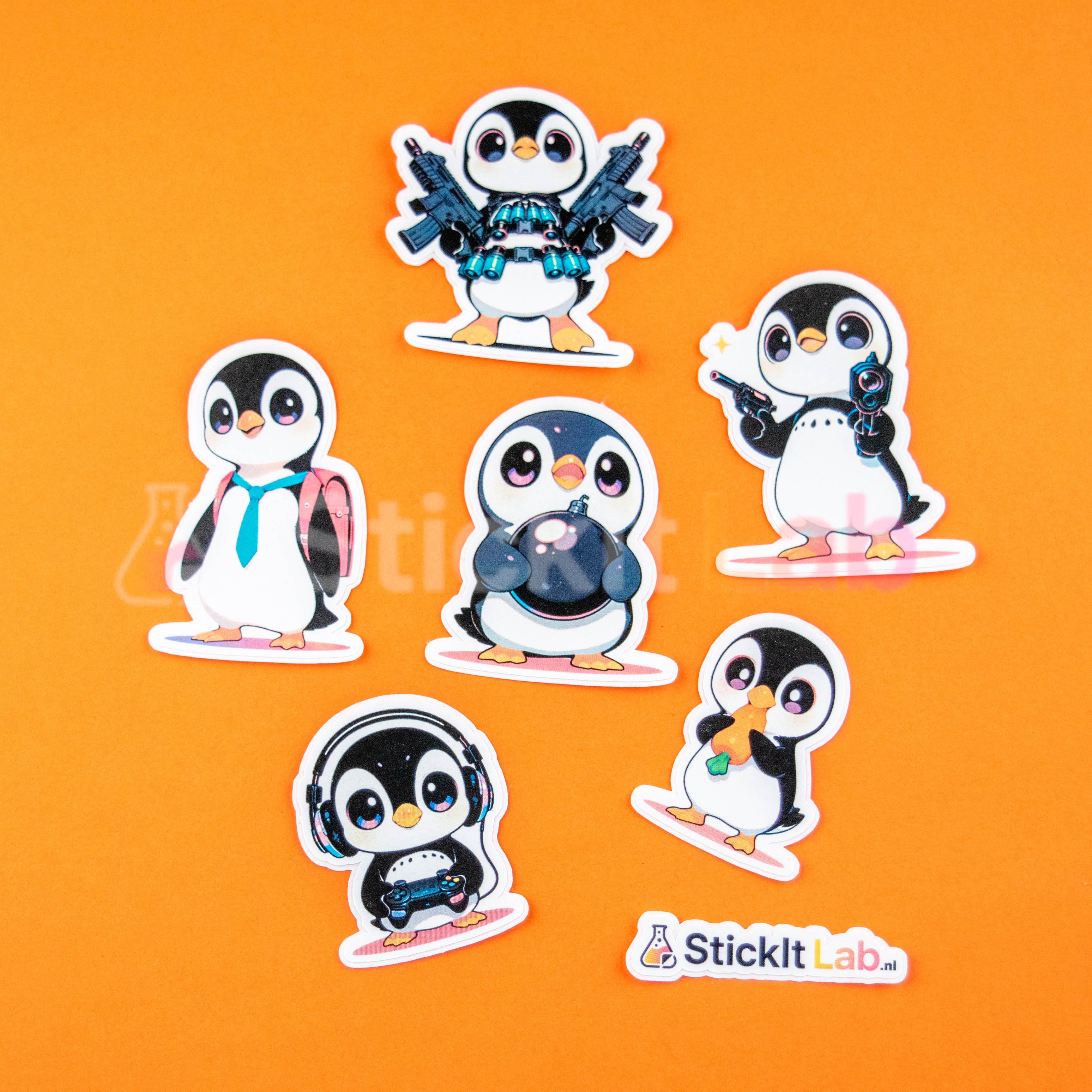 Kawaii Penguin Sticker Set