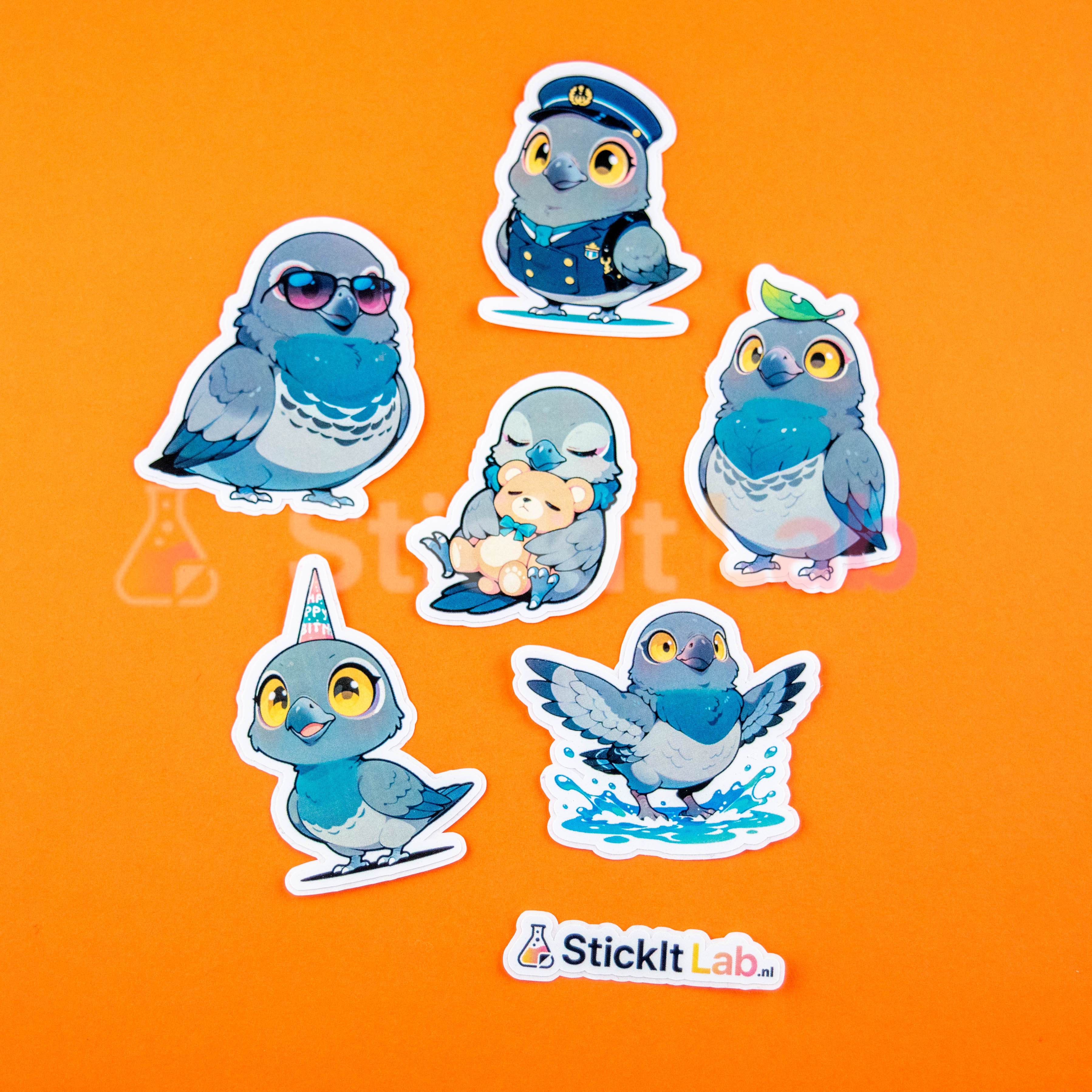 Kawaii Pigeon Sticker Set Vol. 2