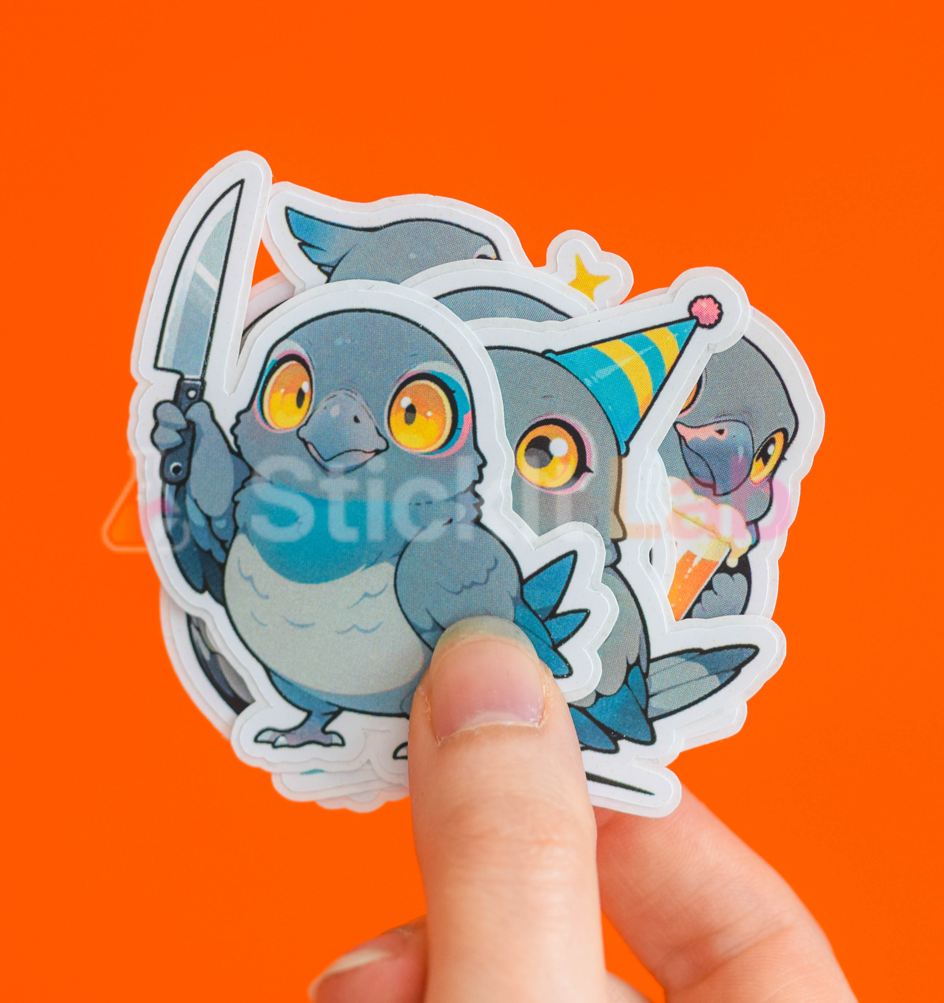 Kawaii Pigeon Sticker Set - Photo 2