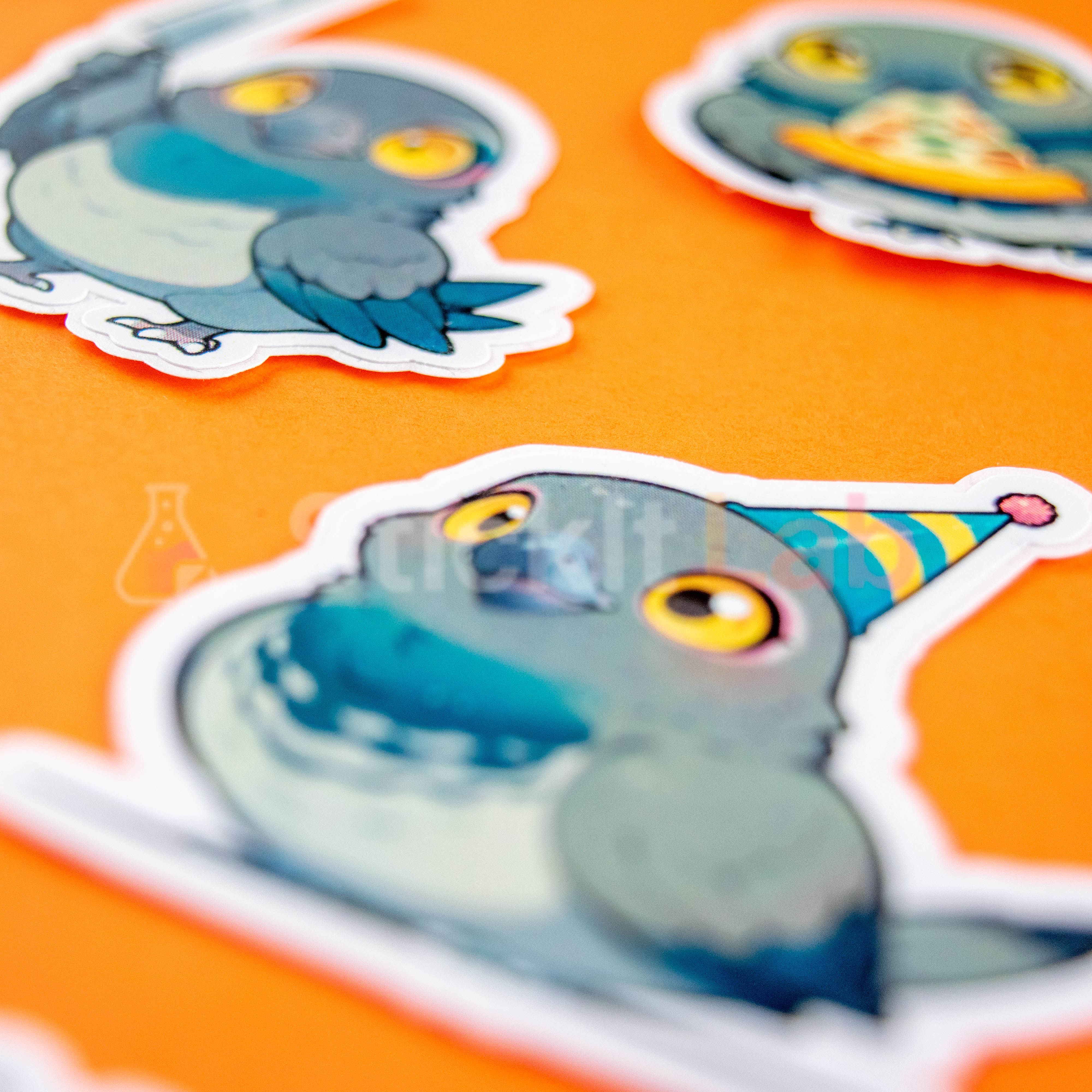 Kawaii Pigeon Sticker Set - Photo 3