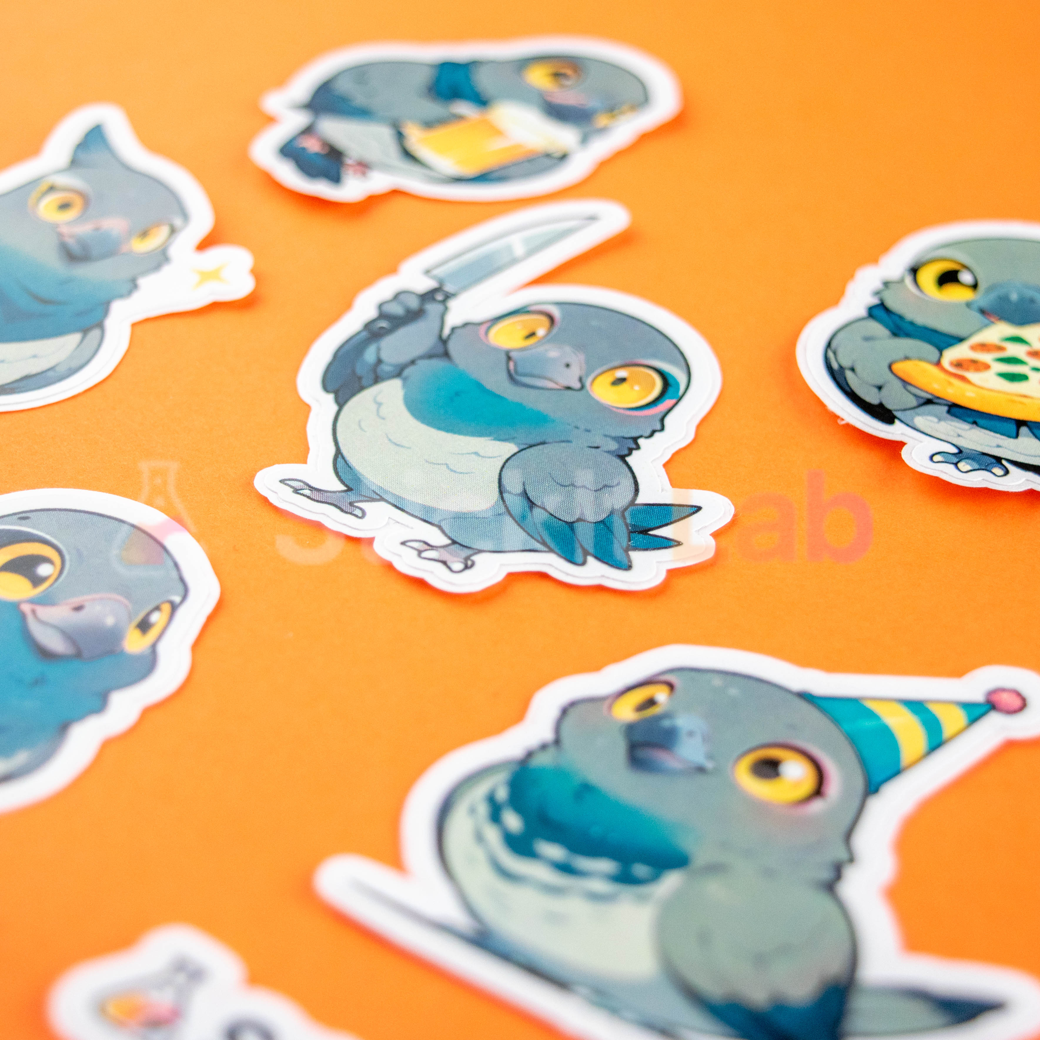 Kawaii Pigeon Sticker Set - Photo 4