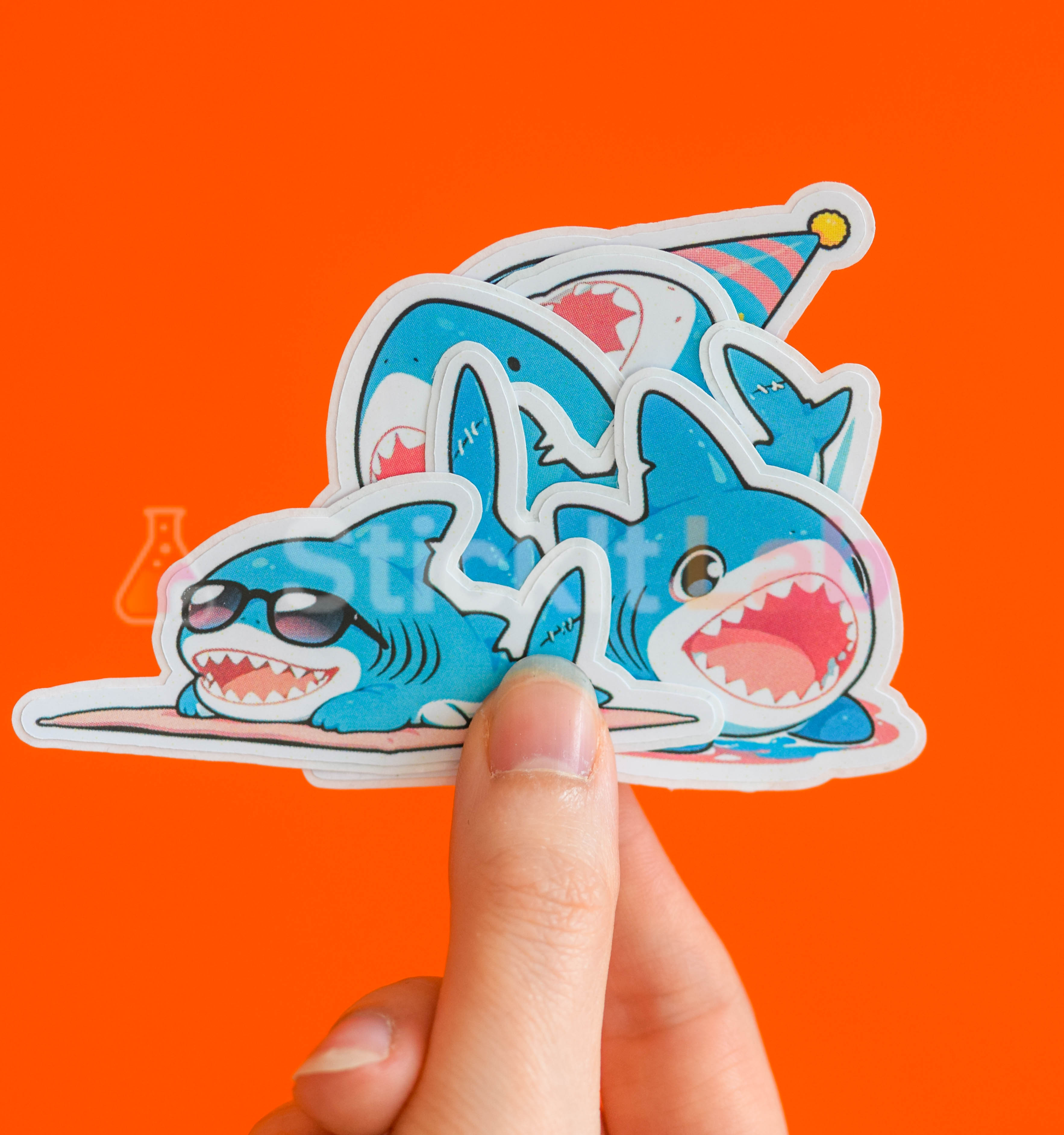 Kawaii Shark Sticker Set Vol. 2 - Photo 2