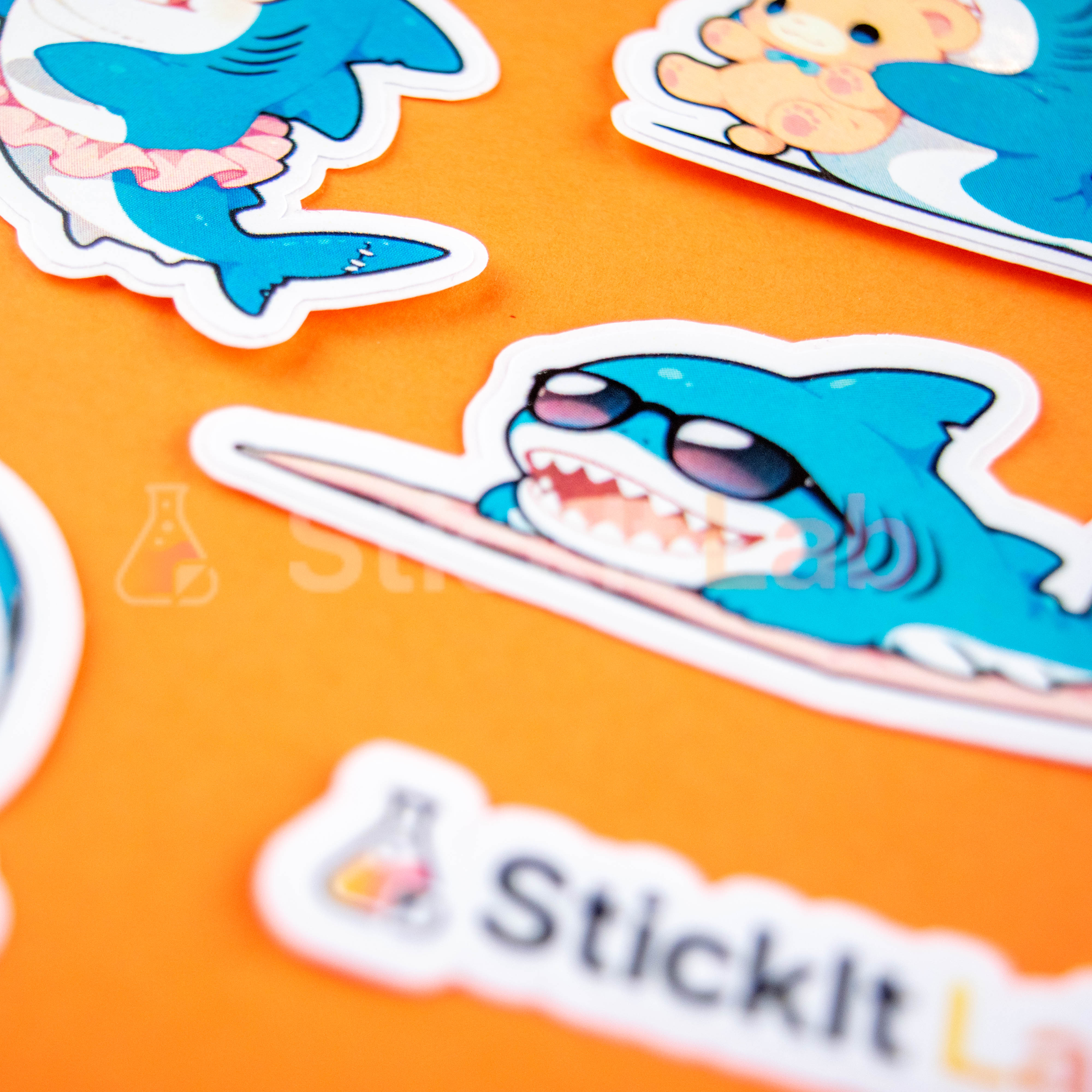 Kawaii Shark Sticker Set Vol. 2 - Photo 4