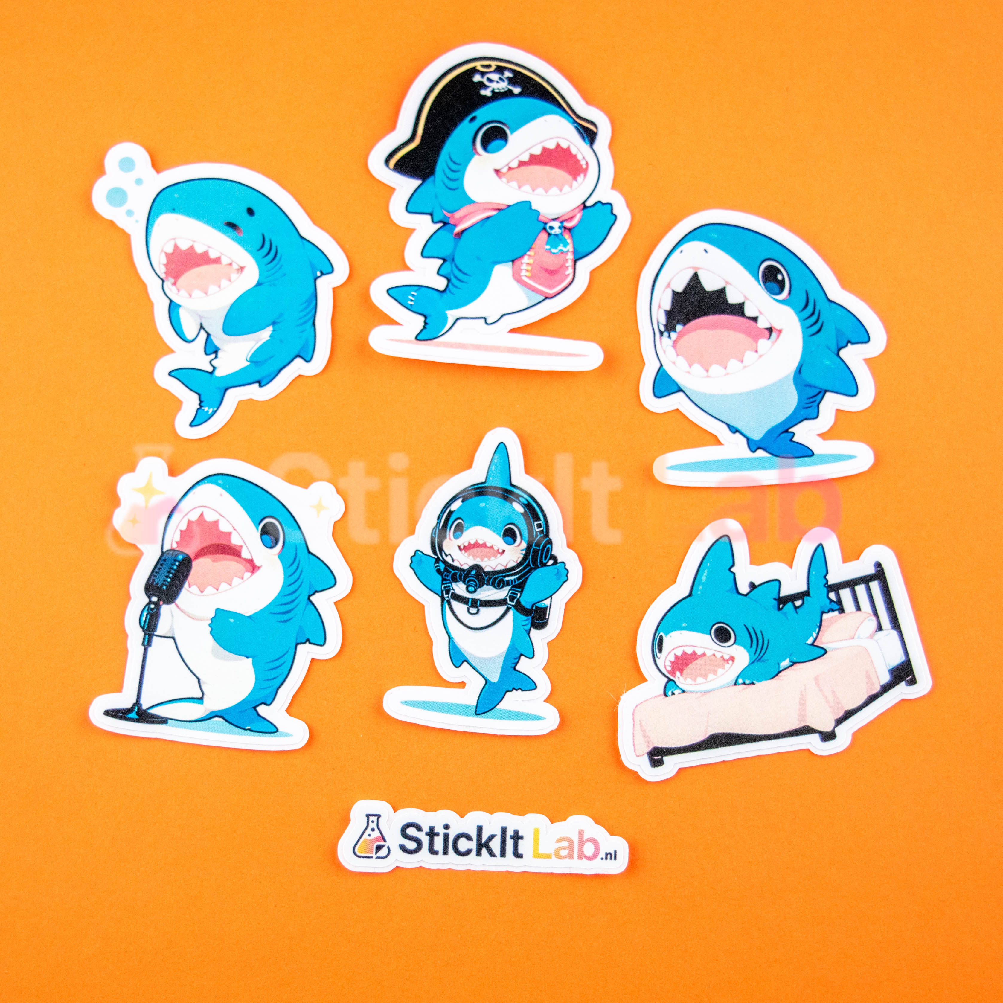 Kawaii Shark Sticker Set Vol. 3