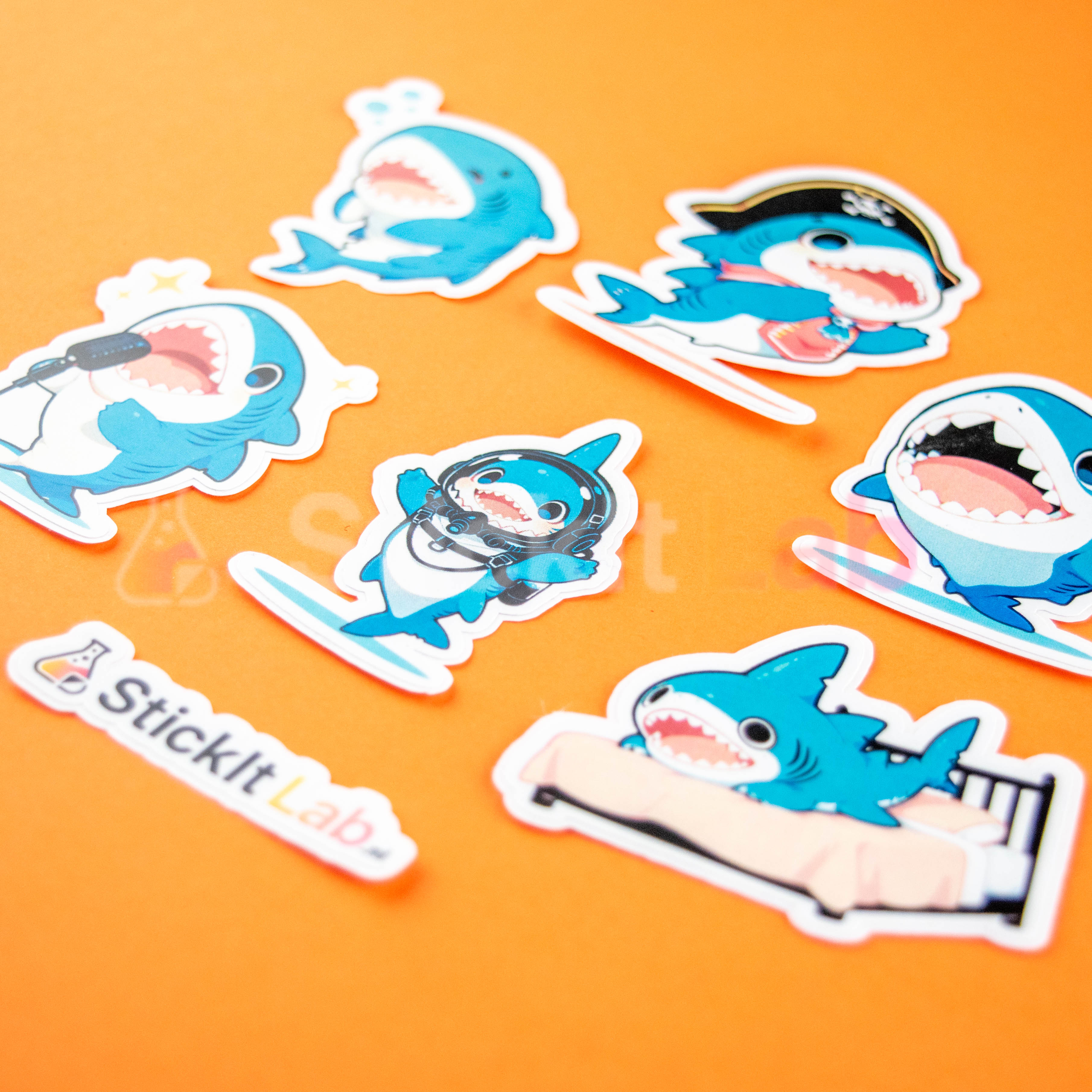 Kawaii Shark Sticker Set Vol. 3 - Photo 3
