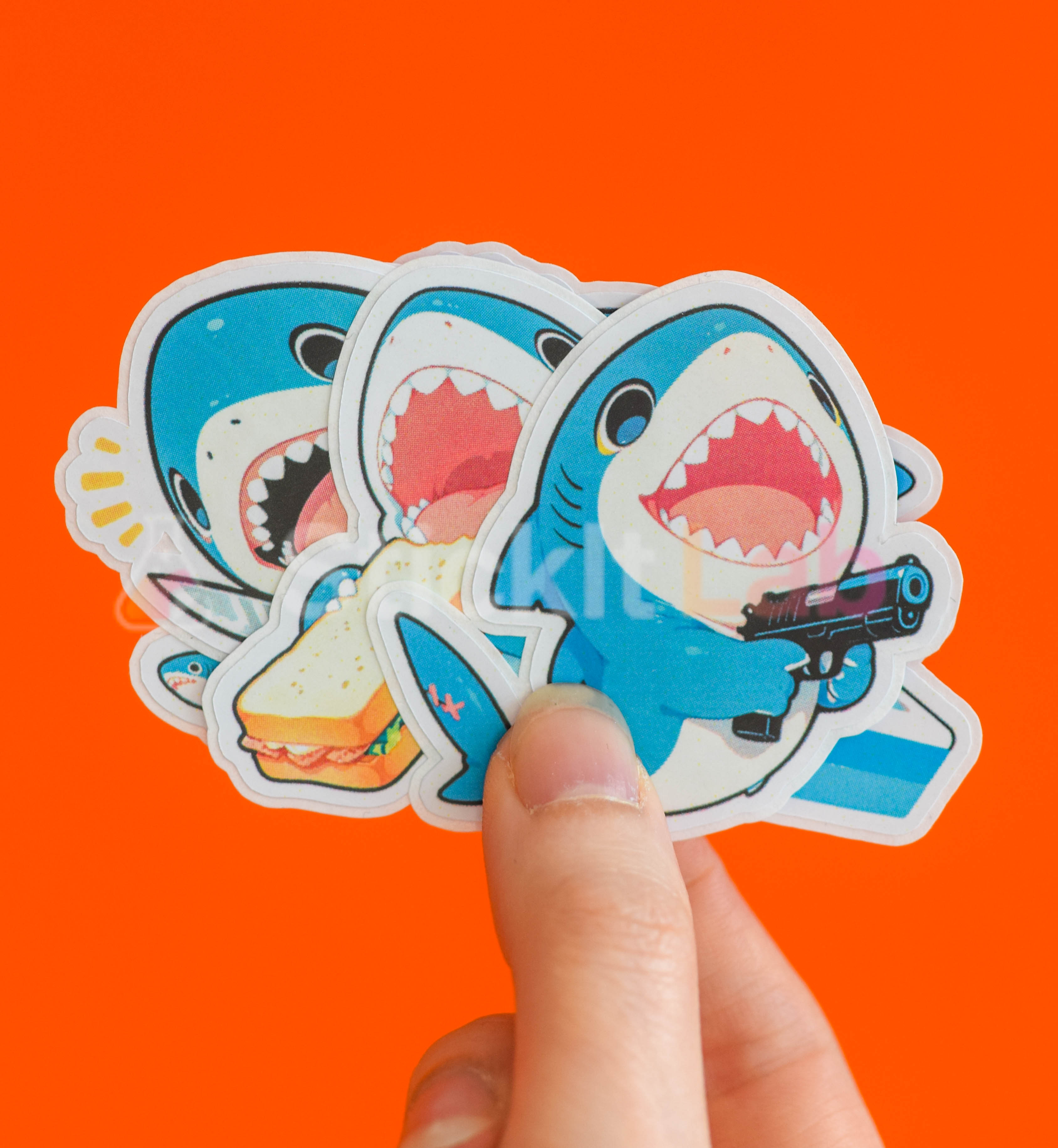 Kawaii Shark Sticker Set - Photo 2