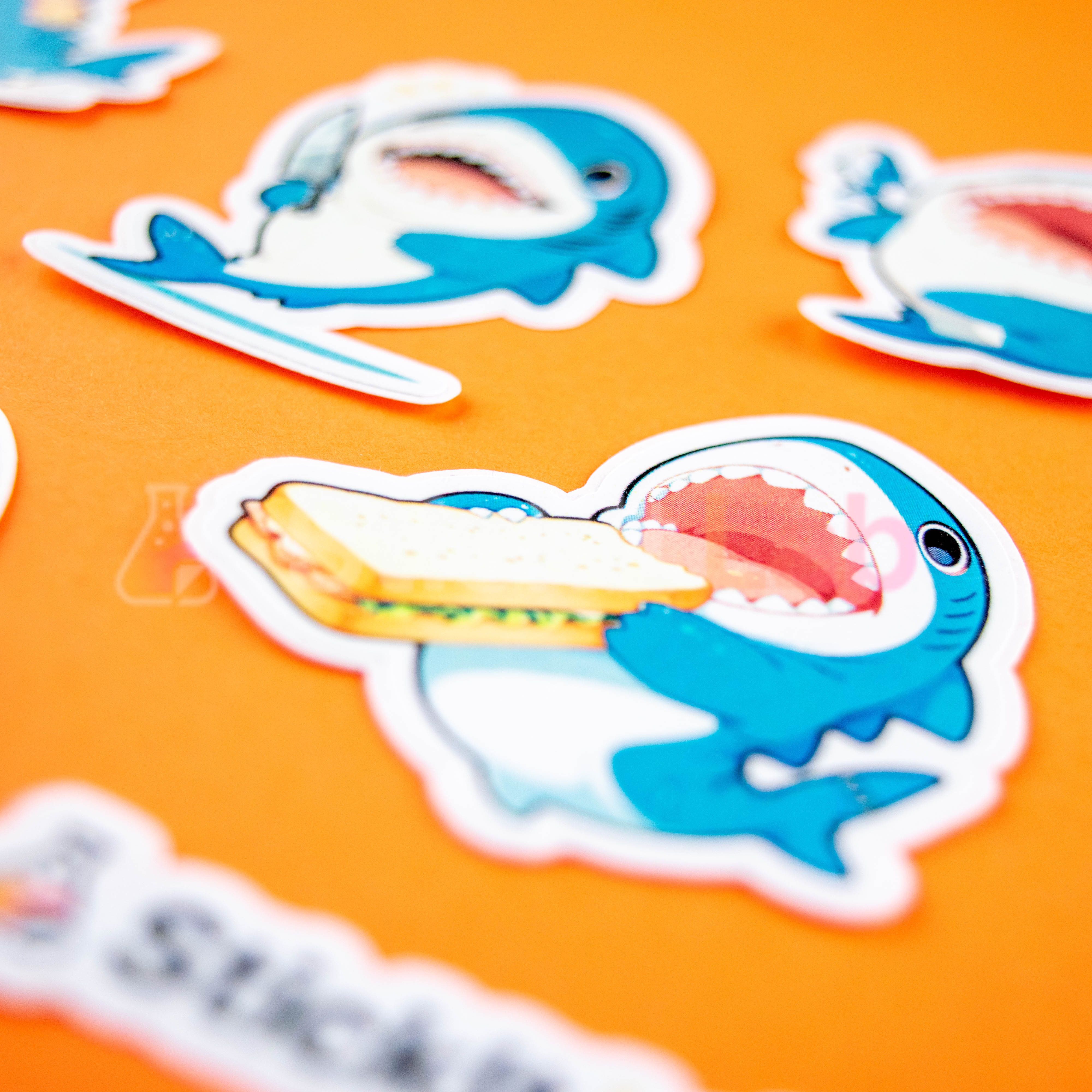 Kawaii Shark Sticker Set - Photo 4