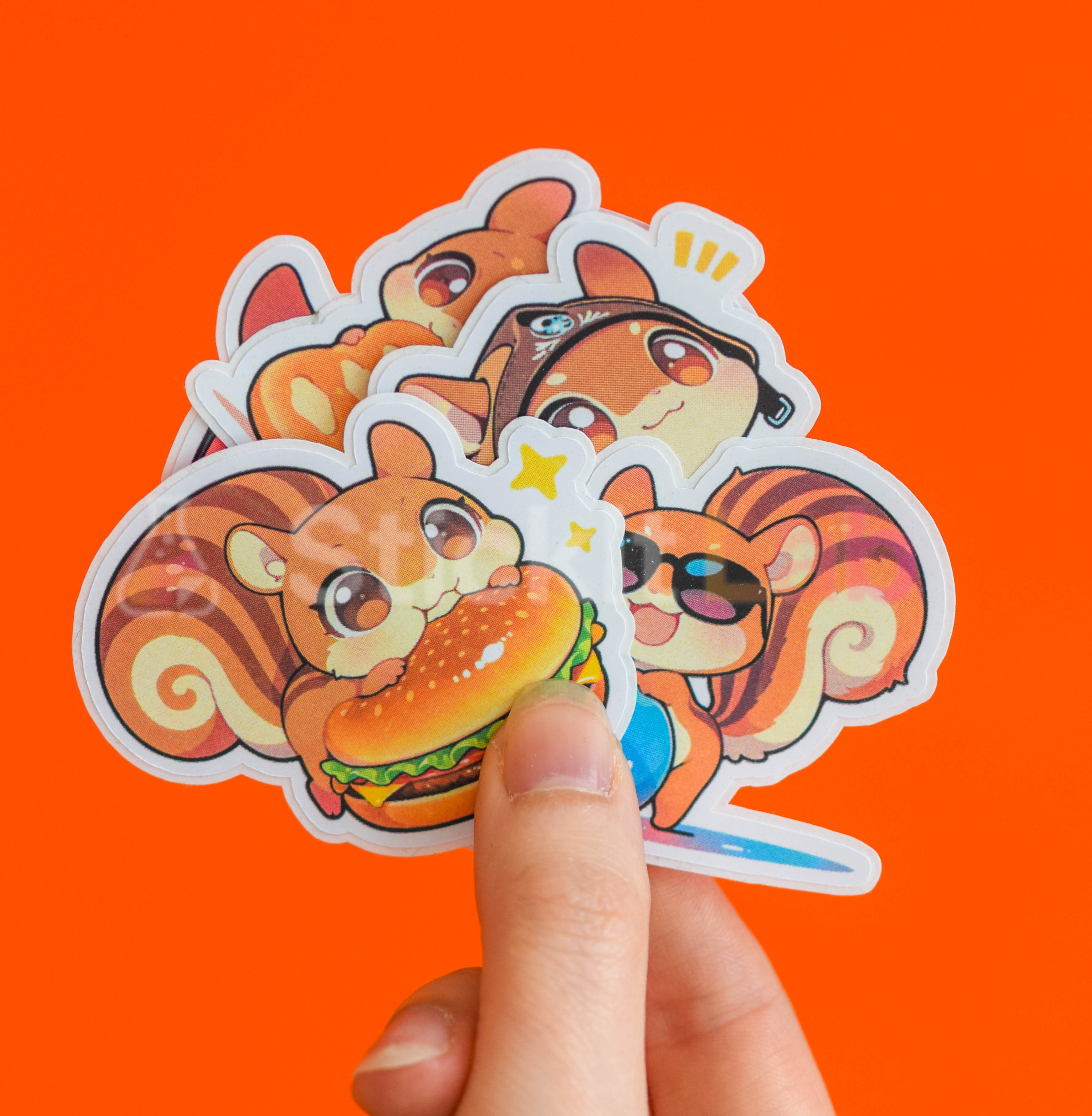Kawaii Squirrel Sticker Set - Photo 2