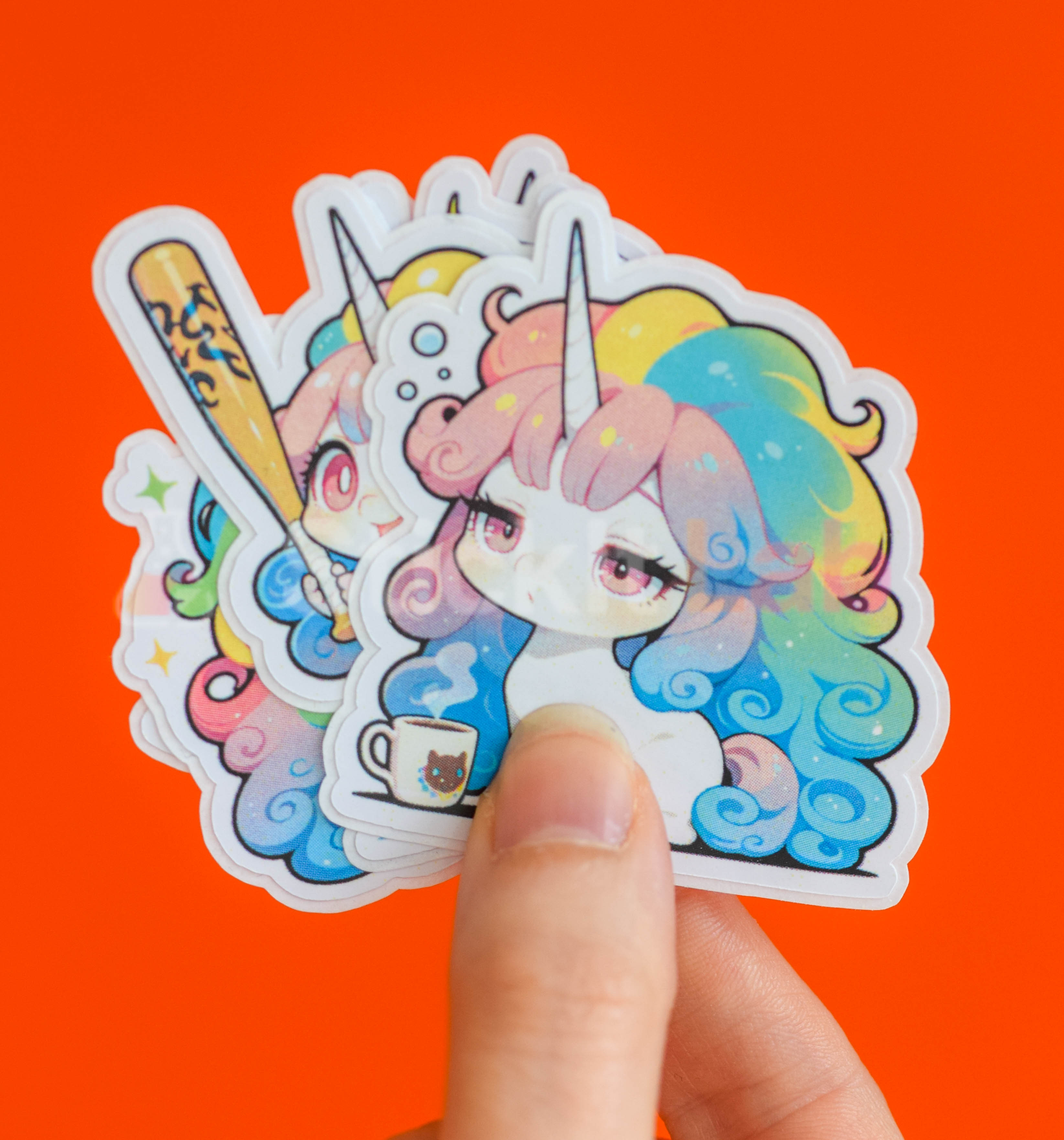 Kawaii Unicorn Sticker Set Vol. 2 - Photo 2