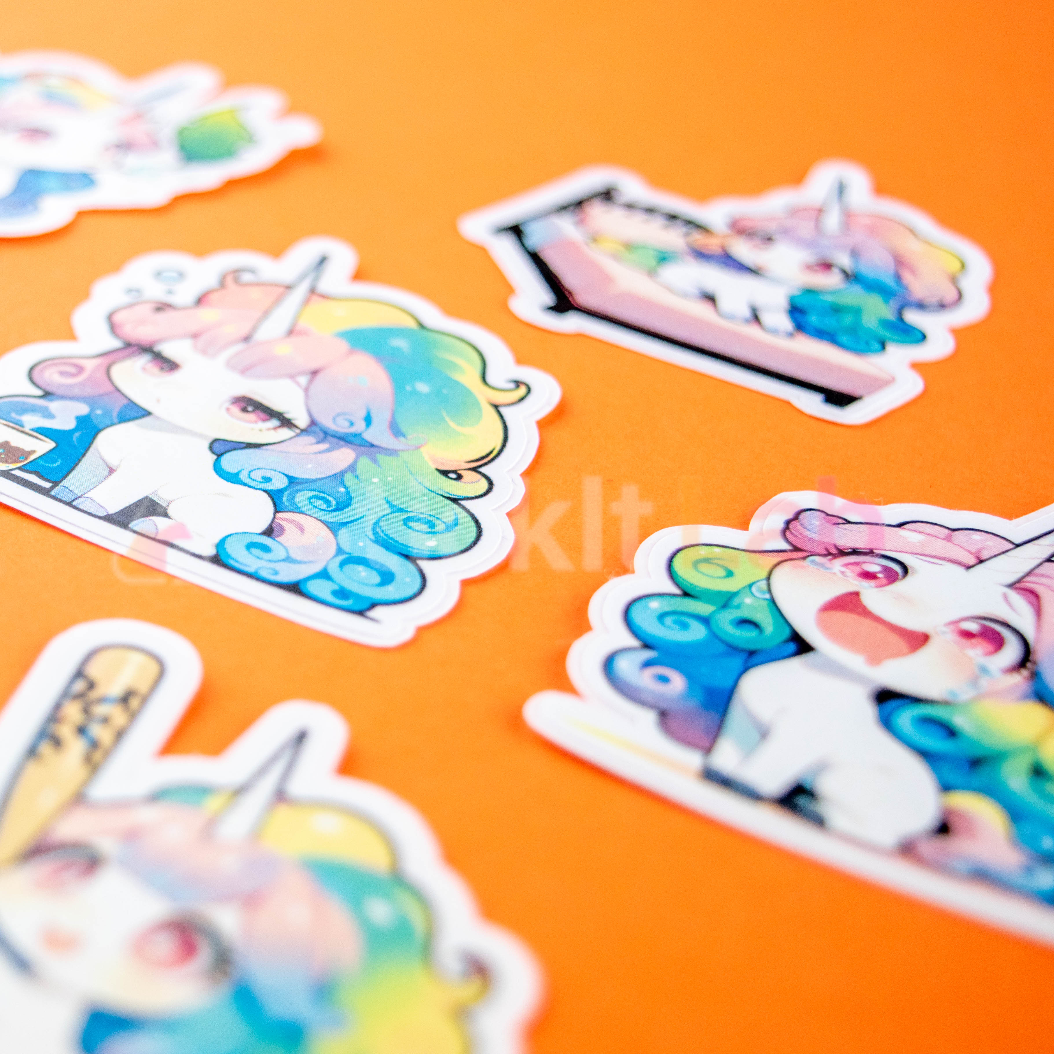 Kawaii Unicorn Sticker Set Vol. 2 - Photo 3