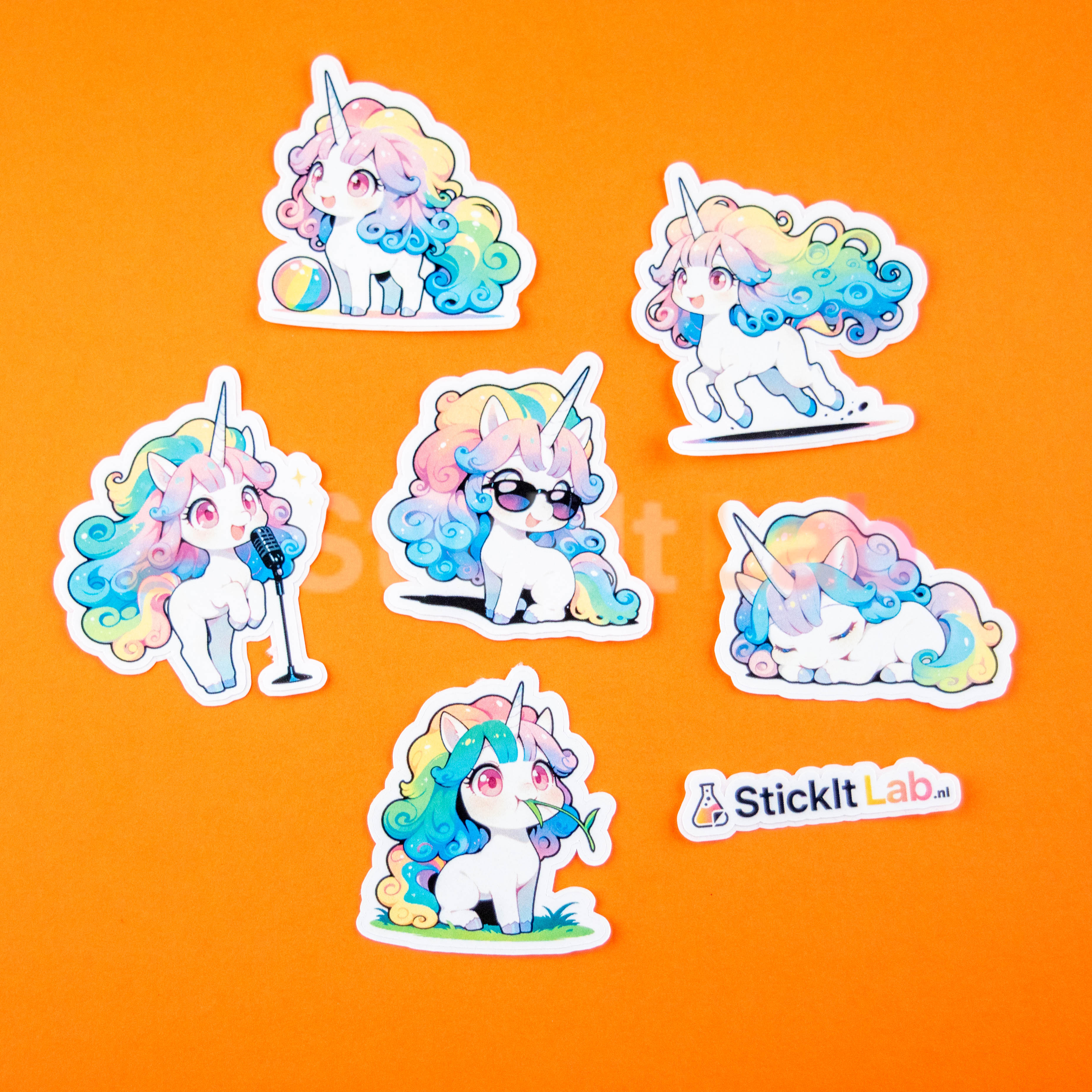 Kawaii Unicorn Sticker Set Vol. 4