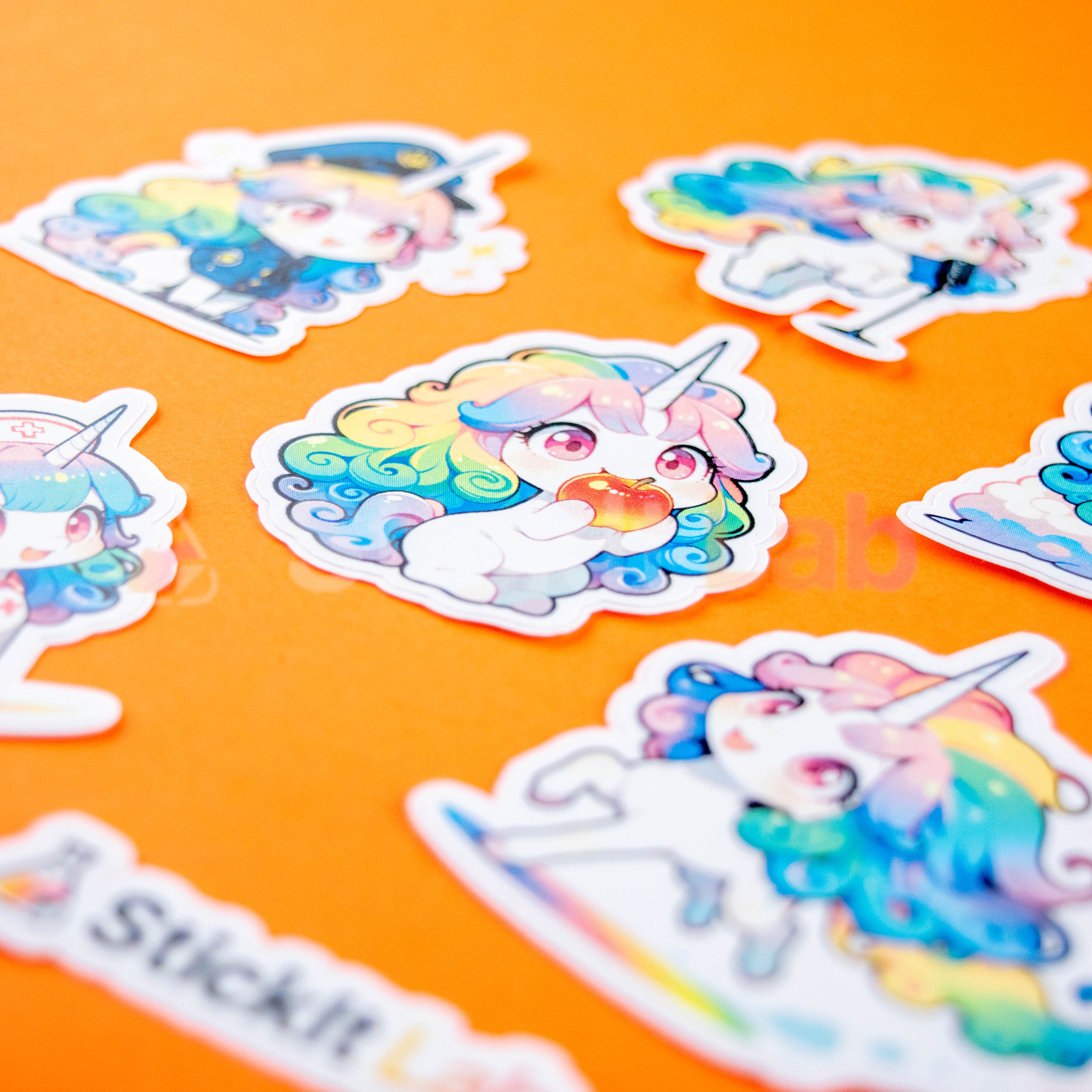 Kawaii Unicorn Sticker Set - Photo 3